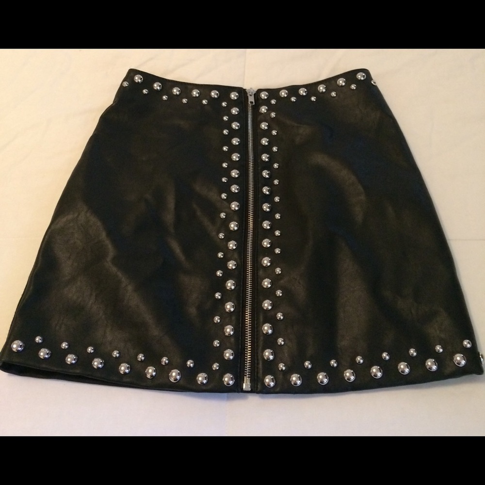 Forever 21 leather skirt with studs